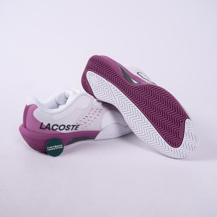 Sepatu Tenis Lacoste AG LT Evo White Pink Tennis Shoes