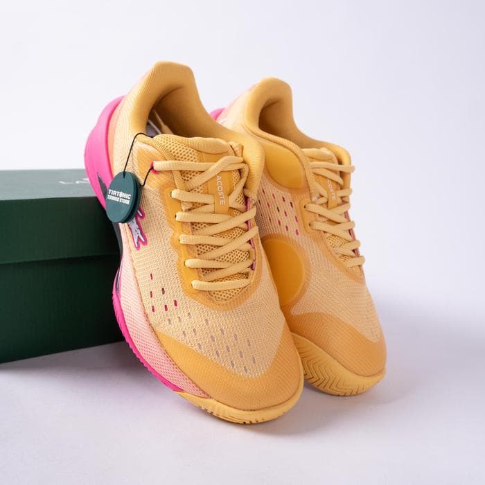 Sepatu Tenis Lacoste AG LT Evo Pink Tennis Shoes