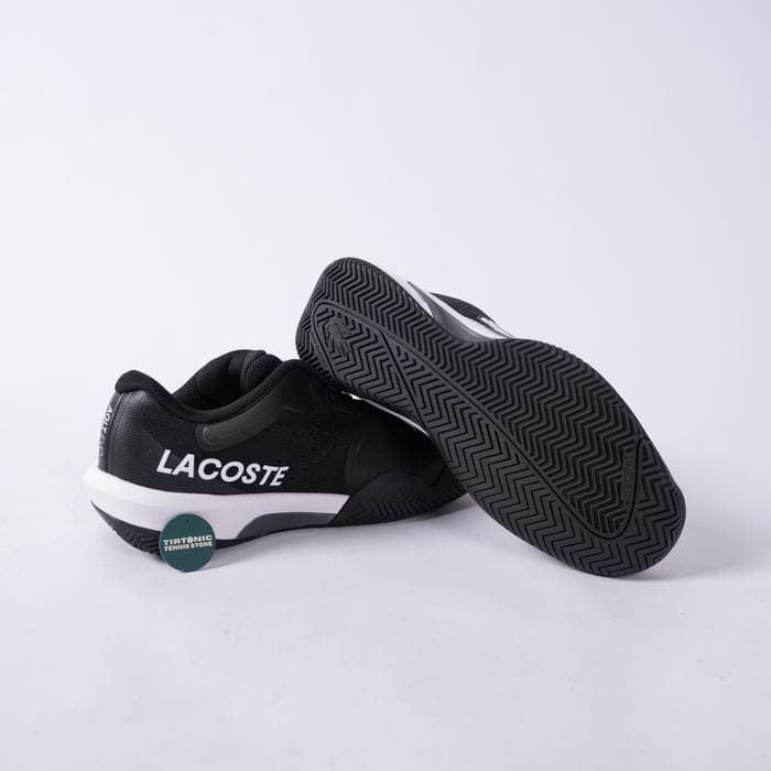Sepatu Tenis Lacoste AG LT Evo Hitam Tennis Shoes