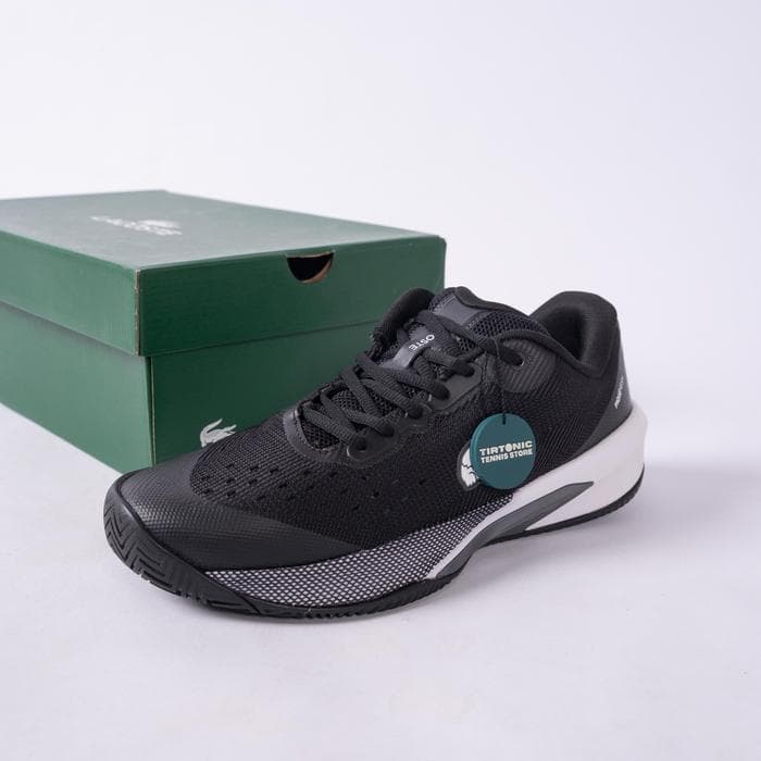 Sepatu Tenis Lacoste AG LT Evo Hitam Tennis Shoes