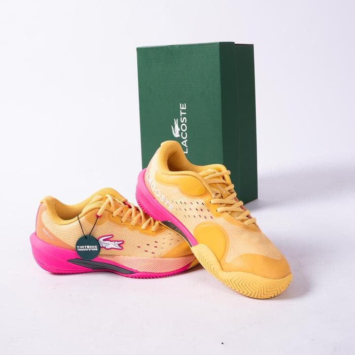 Sepatu Tenis Lacoste AG LT Evo Pink Tennis Shoes